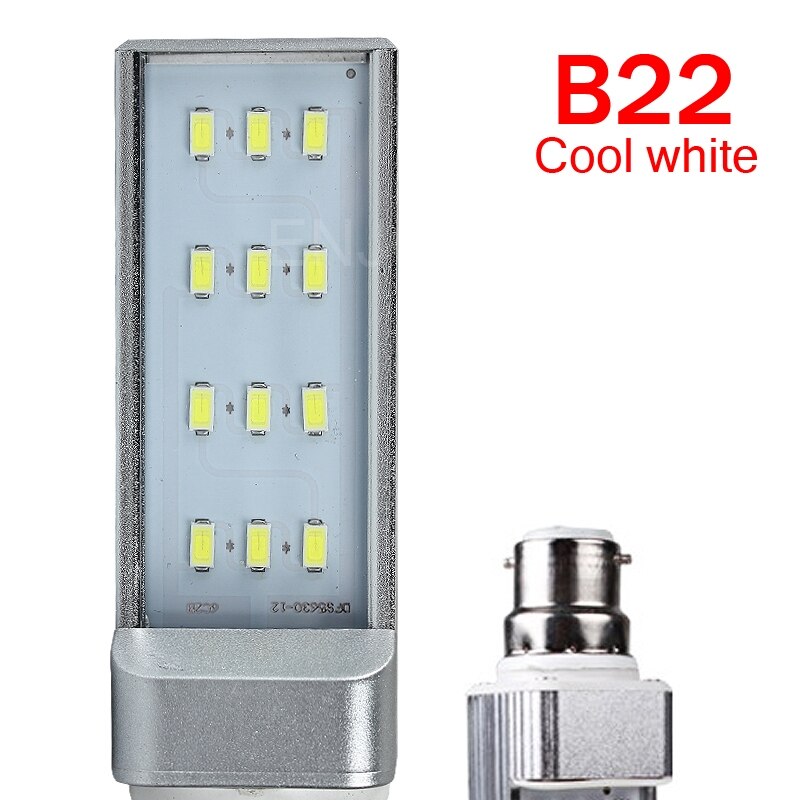 Ac 85 ~ 265V 6W B22 Smd 5630 12LED 600 ~ 660Lm Spot Light Lamp Cool White klaring Prijs Led Nachtlampje