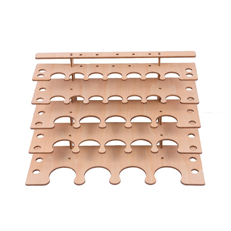 28 Hole Wooden Pigment Bottles Storage Organizer C... – Vicedeal