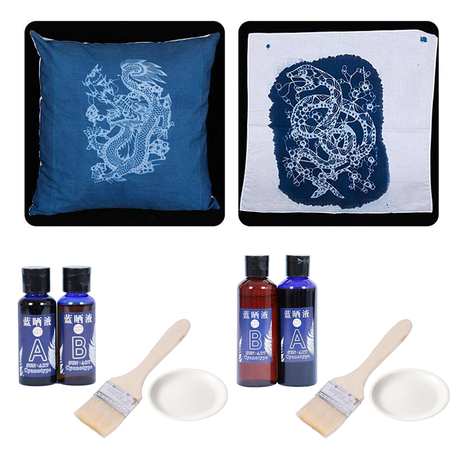 Jacquard Cyanotype Ensemble Photographique Plan Kit DE BRICOLAGE Photo Artisanat w/brosse