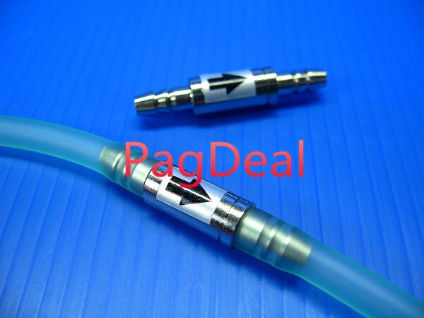 Ista Stailess Steel Check Valve Aquarium Fish Tank CO2 Diffuser Non-Return Check Valve Atomizer Regulator 4/6mm Air Line