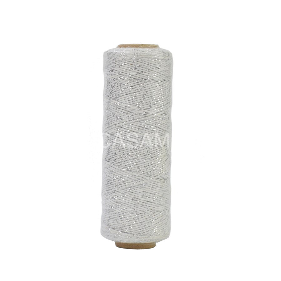 100% natural cotton rope 4ply (100Yards) 1pcs thin Bakers twine color baker twine silver gold red pink cotton string color: white silver