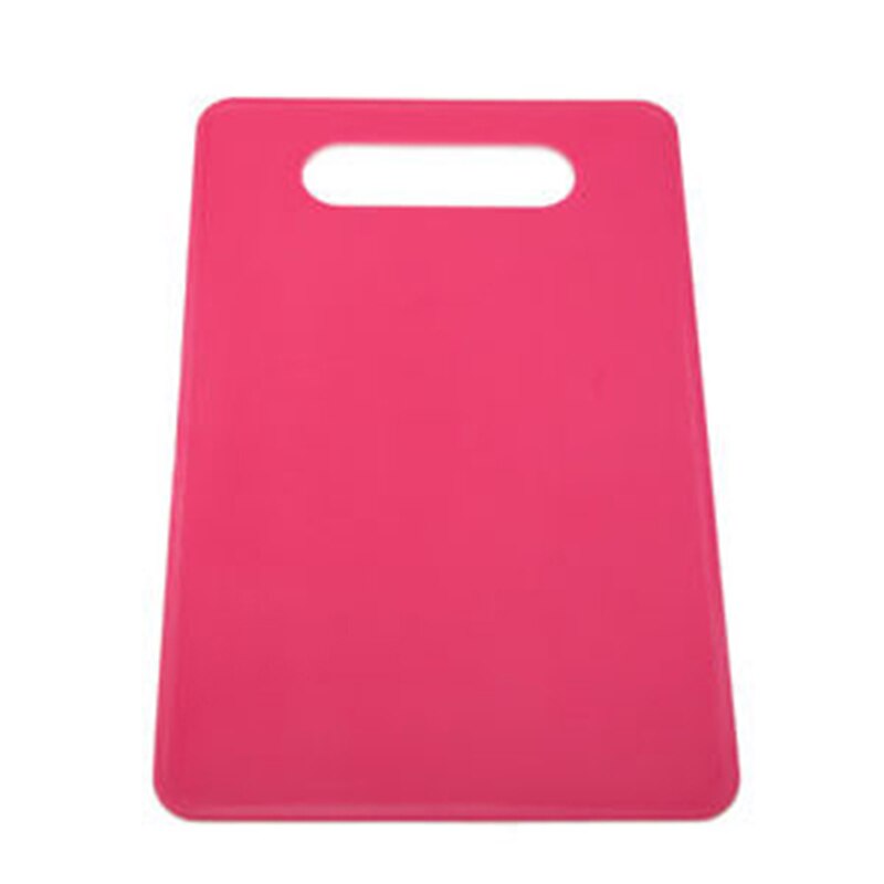 PP Plastic Non-slip Hang hole Cutting Board Food Slice Cut Chopping Block Kitchen Cooking Tools easy to carry: Red