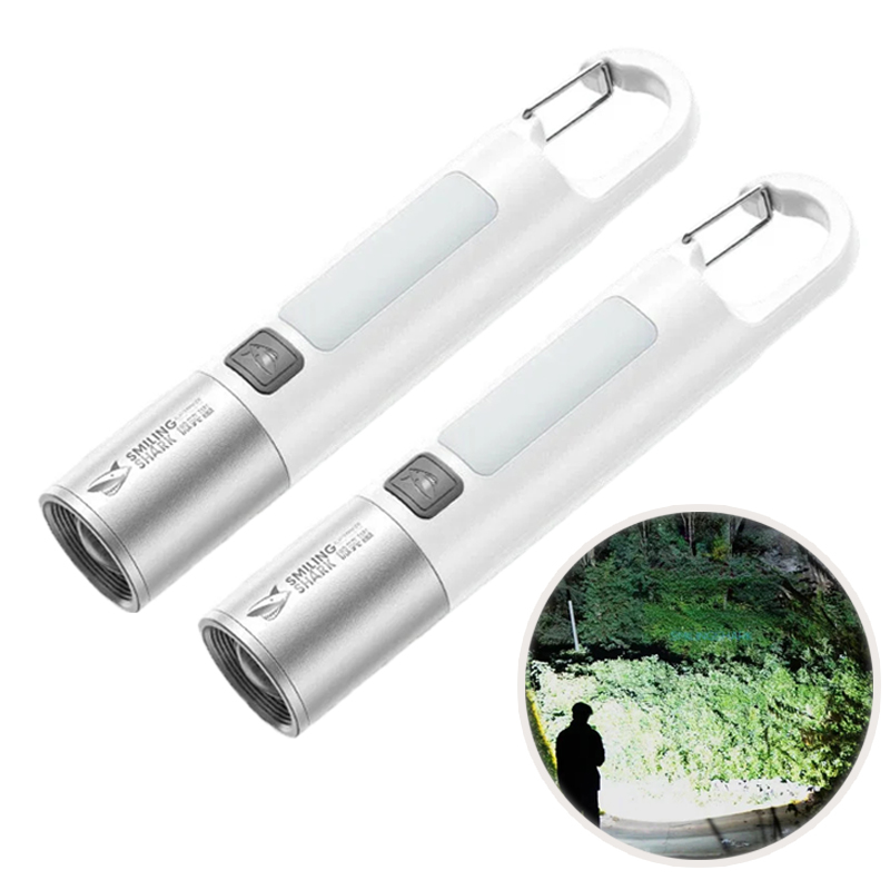 Xiaomi Outdoor Strong Lights Flashlight Camping Emergency Household High Brightness Multifunctional Rechargeable With Side Light