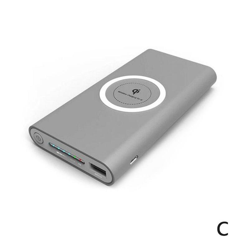 Draadloze Opladen Schat Shell Mobiele Power Accessoires 2 Kleuren Om Uit Te Kiezen Oplaadbare Schat Behuizing: C