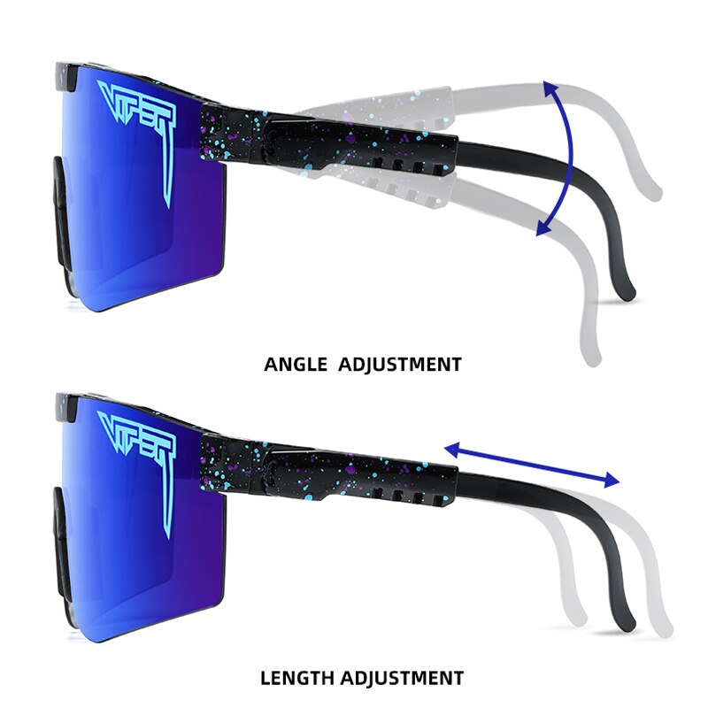 PIT VIPER-gafas de sol polarizadas para ciclismo, lentes de sol para bicicleta de montaña, con funda, UV400