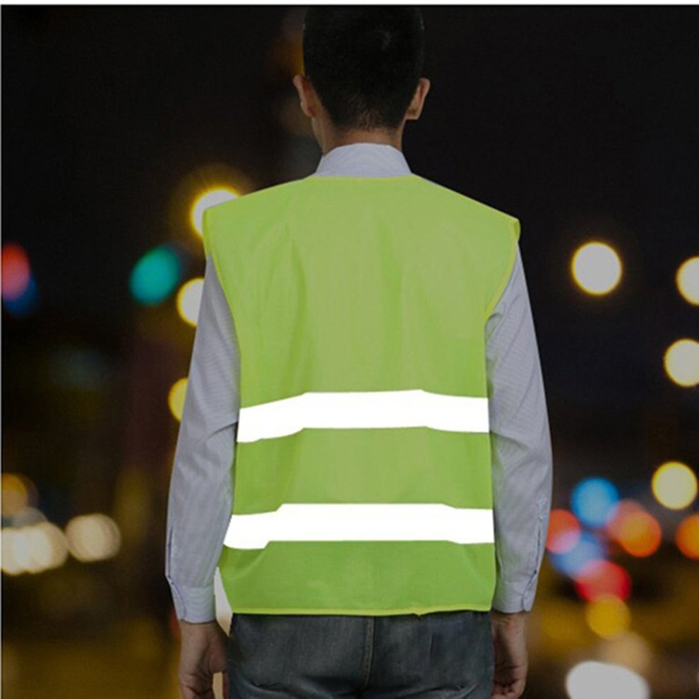 Trafiksikkerhed sanitetsarbejder nat reflekterende frakke