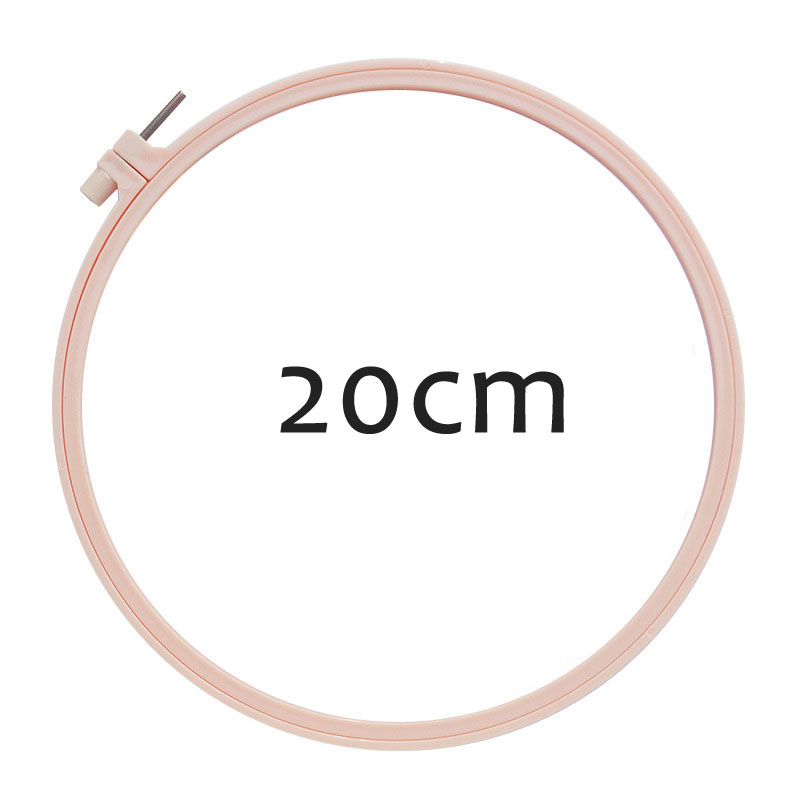 Embroidery Hoop DIY Imitation Bamboo Plastic Embroidery Hoop Accessories Needlecraft Supplies: 20CM