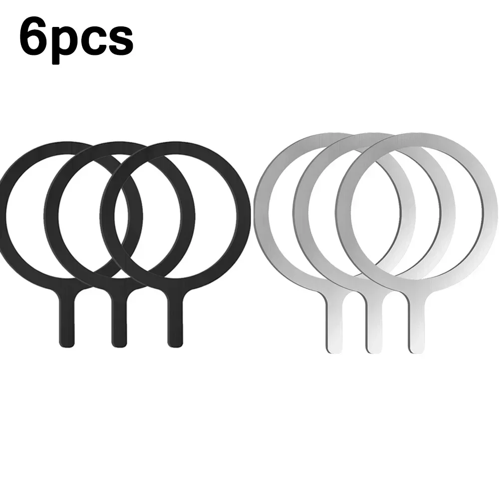 10-1 sztuk metalowy pierścień naklejka na obudowę Magsafe konwerter pierścień adaptera magnetyczne bezprzewodowe ładowanie telefonu uchwyt samochodowy dla IPhone Samsung: FIOLETOWY