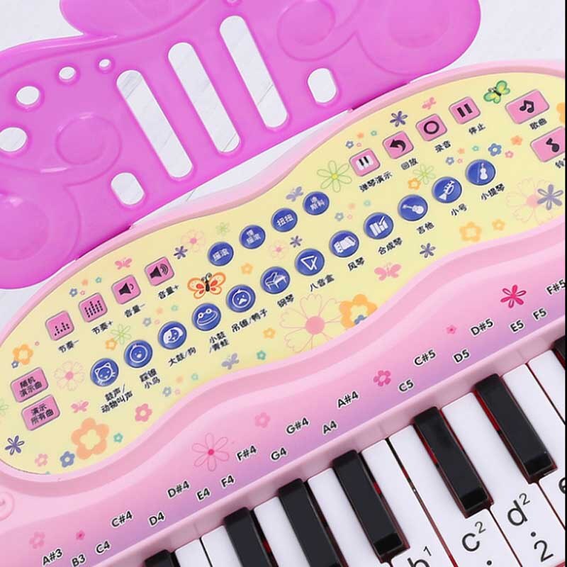 Musikalsk legetøj usb elektronisk keyboard elektrisk klaver sæt musikinstrumenter til børn med mikrofon til børn