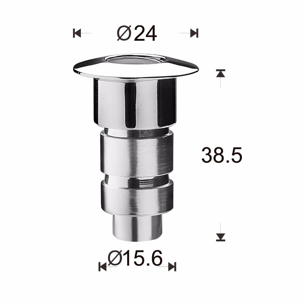 LED Luces Empotradas 0.6 W IP67 Enterrada Cubierta para Escaleras Al Aire Libre Camino de Jardín Proyectores Seguridad F102