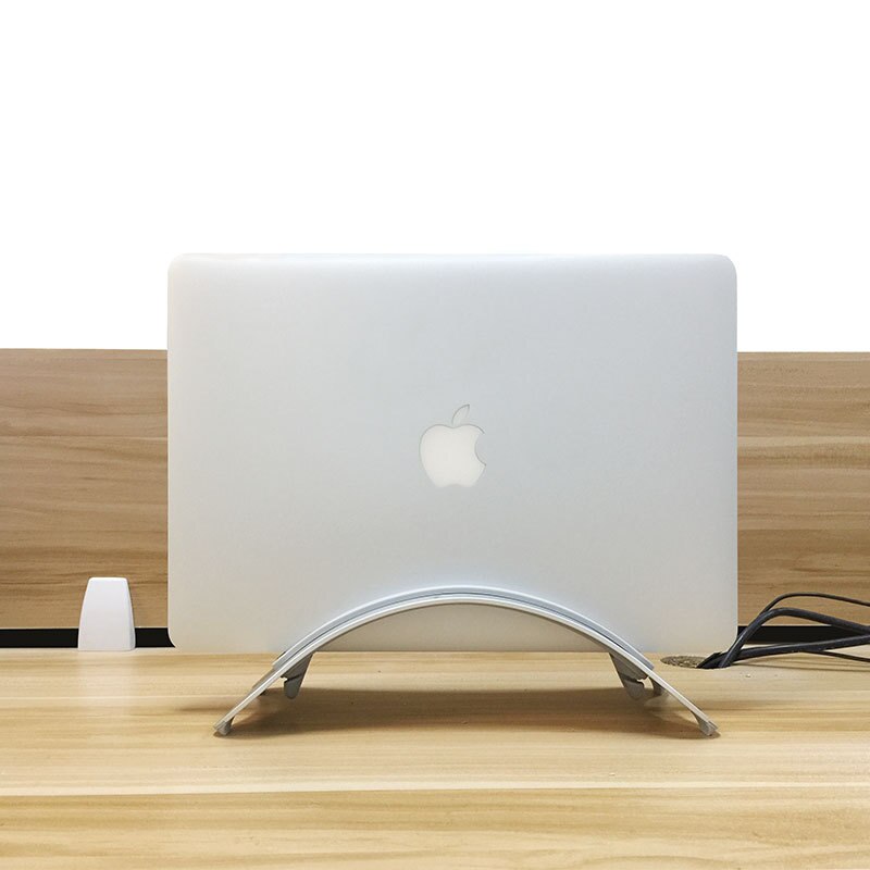 Laptop Stand - Vertical Aluminum Alloy Holder - For MacBook Pro Air - Desktop Storage Rack