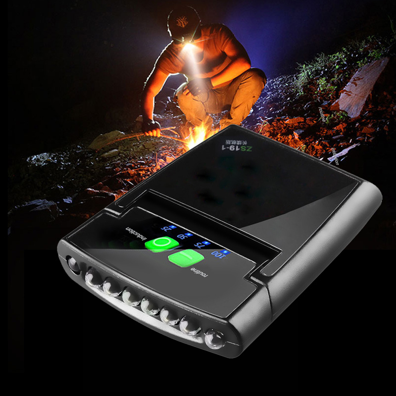 Portable 6 LED Clip on Cap Lights USB Rechargeable Hat Flashlight Ultra Bright Hands-Free Hat Headlamp for Camping Hand Work