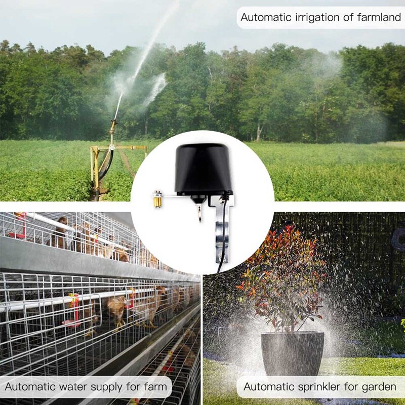Wifi smart vattenventil, hemautomationssystem ventilstyrning för gas eller vatten, röststyrning arbetar med alexa eko för google home