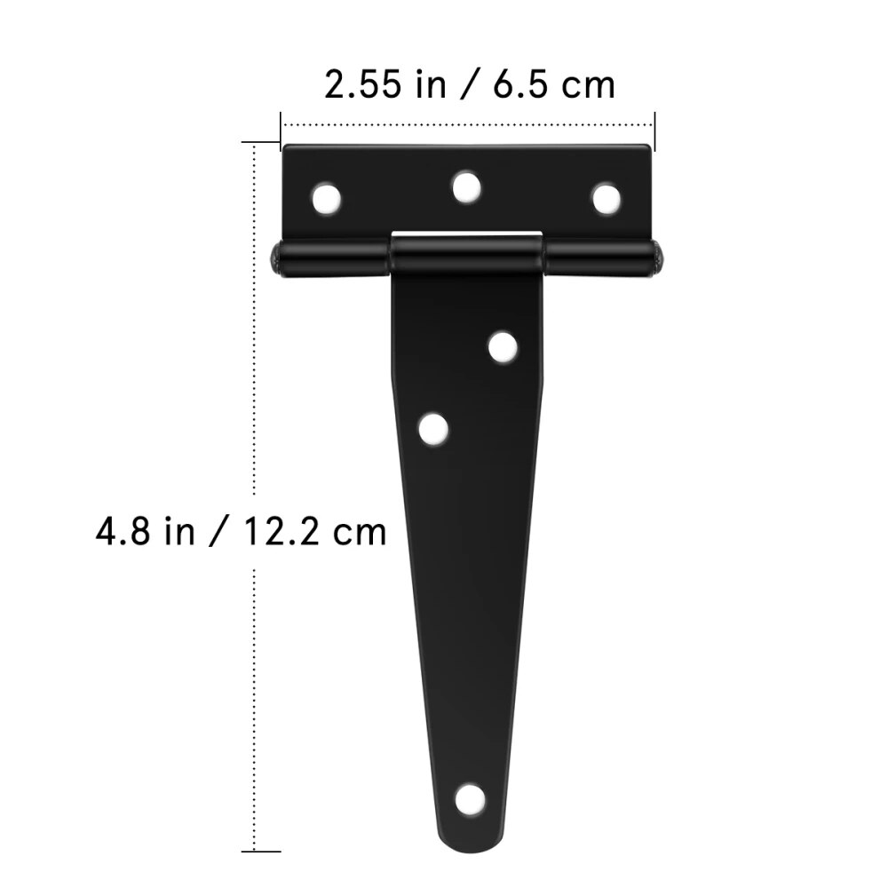 6Pcs T Shape Scharnieren 4 Inch Heavy Duty Duurzaam Deur Scharnieren Gate Scharnier Meubels Scharnieren Voor Woonkamer Thuis slaapkamer