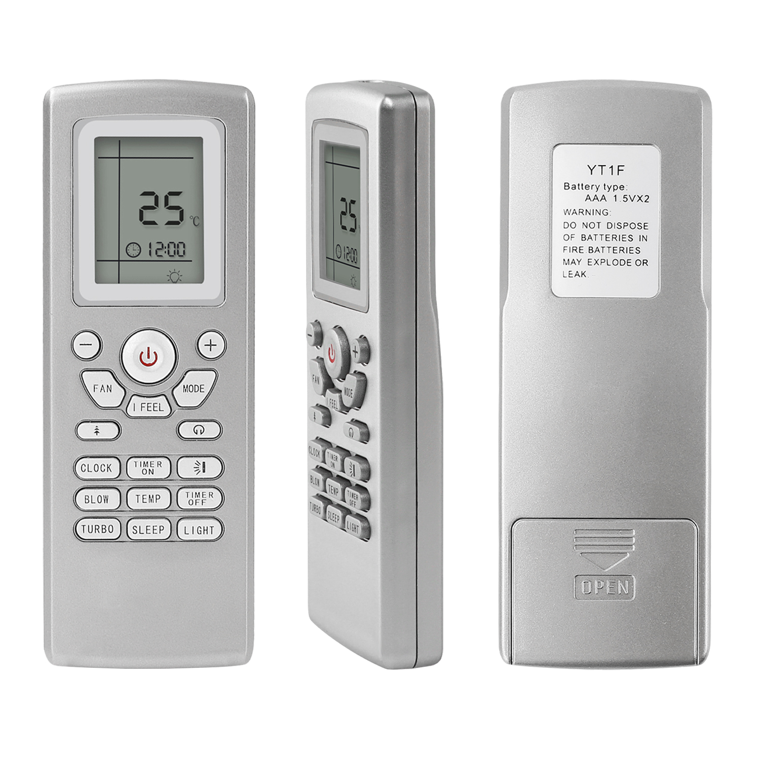 Remote Control Use for GREE Airlux Trane YT1F YT1FF YT1F1 YT1F2 YT1F3 YT1F4 Air Conditioner Conditioning Controller