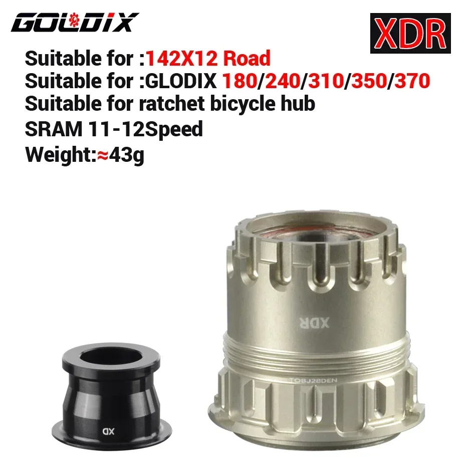 Goldix m /r 370 310 240 180 160 blomst trommel hg/xd/ms sykkelnavkropp med qr/av endehette, brukt til mtb/motorveisykkeladaptere: Rosa