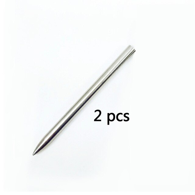 78*5mm paracord nål i stål med skruegevind akseltip stiching nål fid til strikning af pracord armbånds tilbehør: Sølv