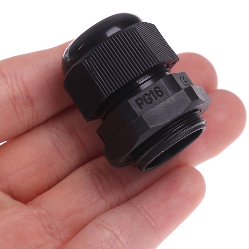 5 kpl vedenpitävä läpivientiholkki kaapelin läpivienti  ip68 pg7- pg16 nylon muoviliitin 3-6.5mm nailon muoviliitin