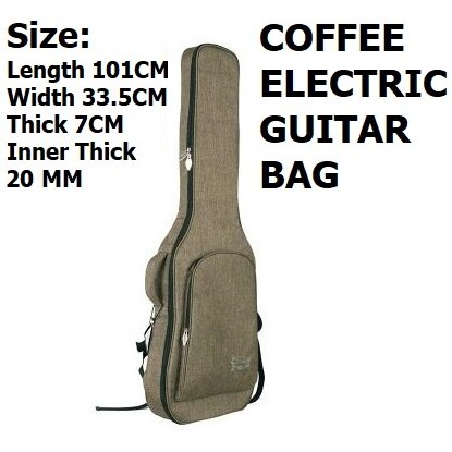 Akustisk gitarrväska 41 tums balladgitarrväska elgitarrväska 36 tums folkgitarrväska basväska gitarrskyddsväska: Elektrisk väska 20mm