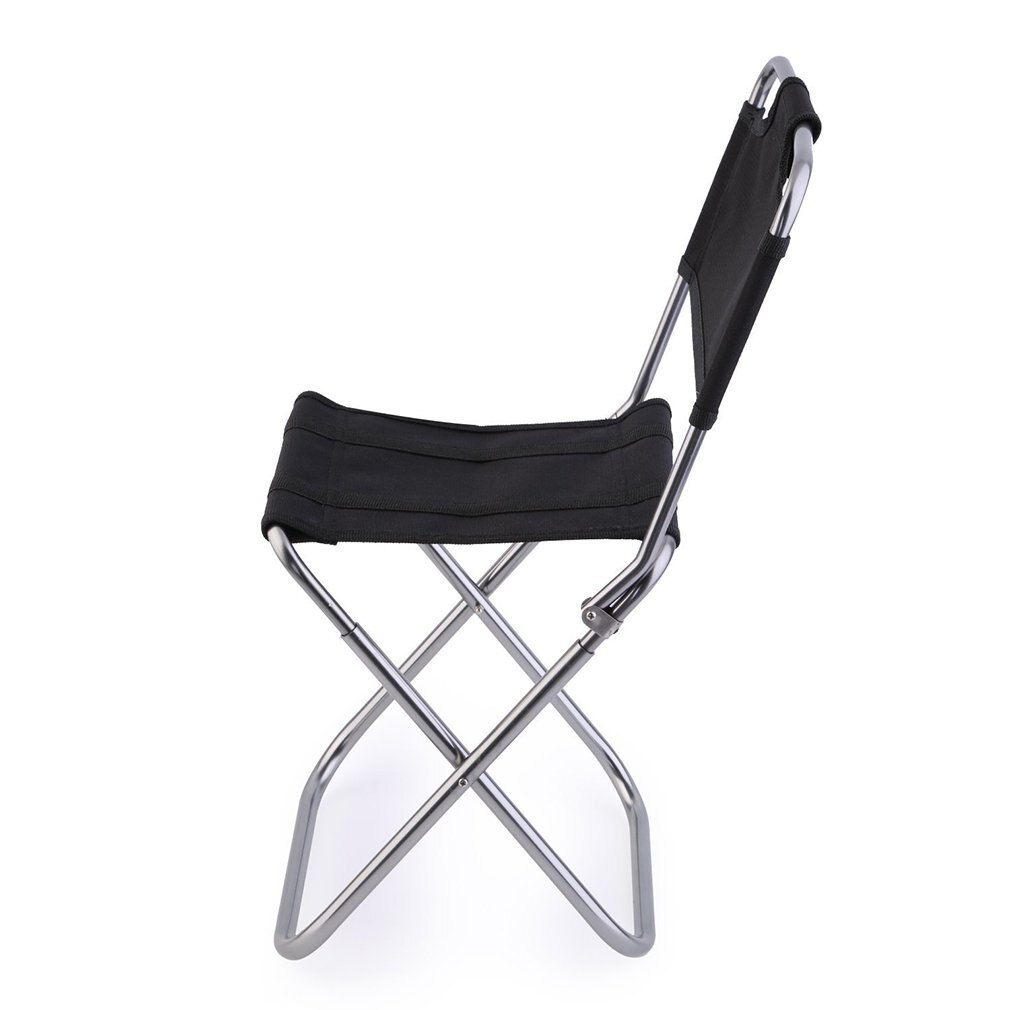 OUTAD, respaldo Ligero, portátil, plegable, silla de aluminio Oxford, asiento para Camping, pesca, con bolsa de transporte con cordón