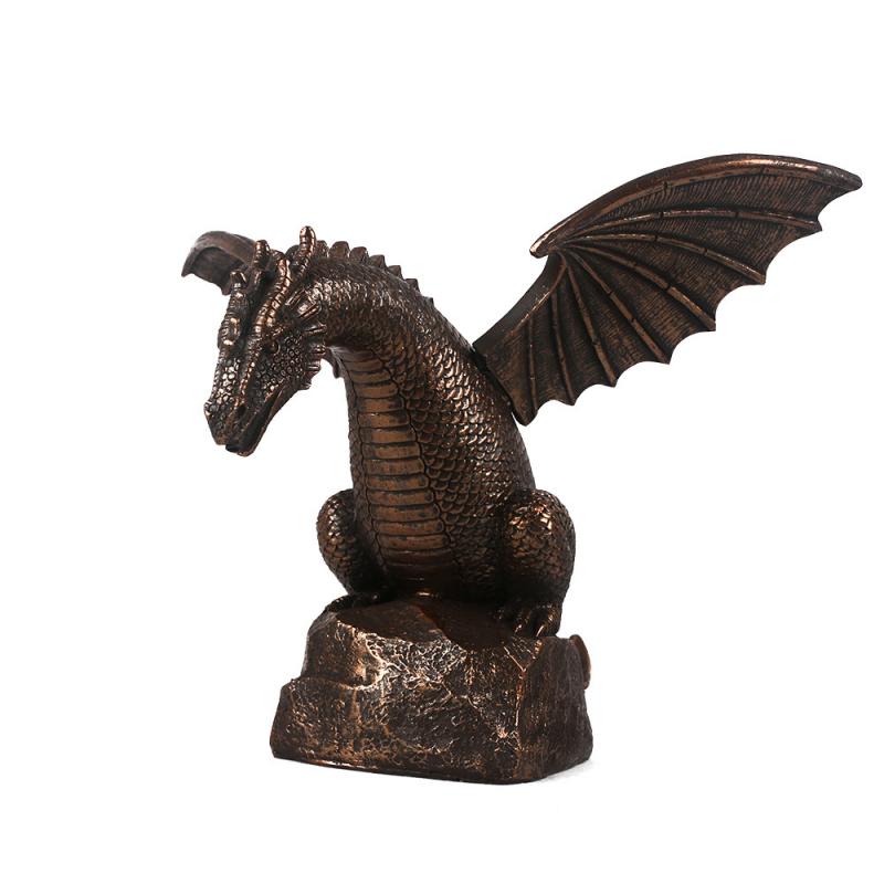 Garden Water Fountain Spray Dragon Water-Breathing Pattern Resin Fountain Statue For Garden Outdoor Decor: Default Title