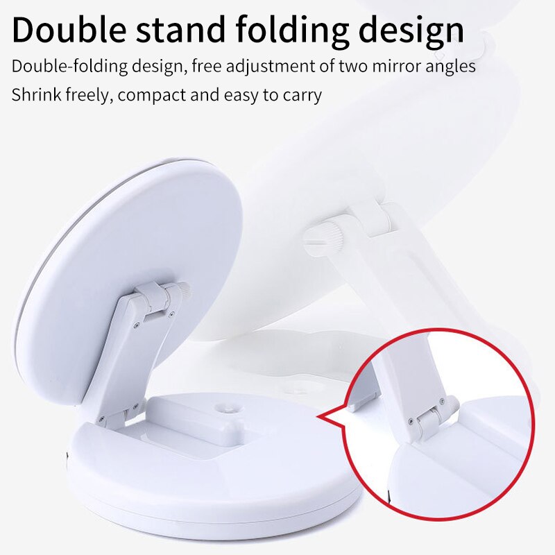 Makeup light magnifying mirror smart bathroom bedroom led mirror 5x illuminated magnification mirrors