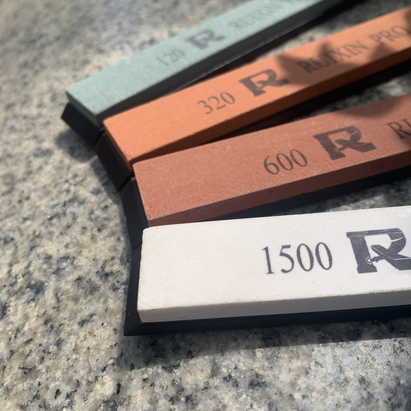 RUIXIN 120-1500 Grit Grindstone Kitchen Hone Stone Knife Sharpener Fixed Angle Grind Whetstone Sharpen Bar Knife Grinder Tools