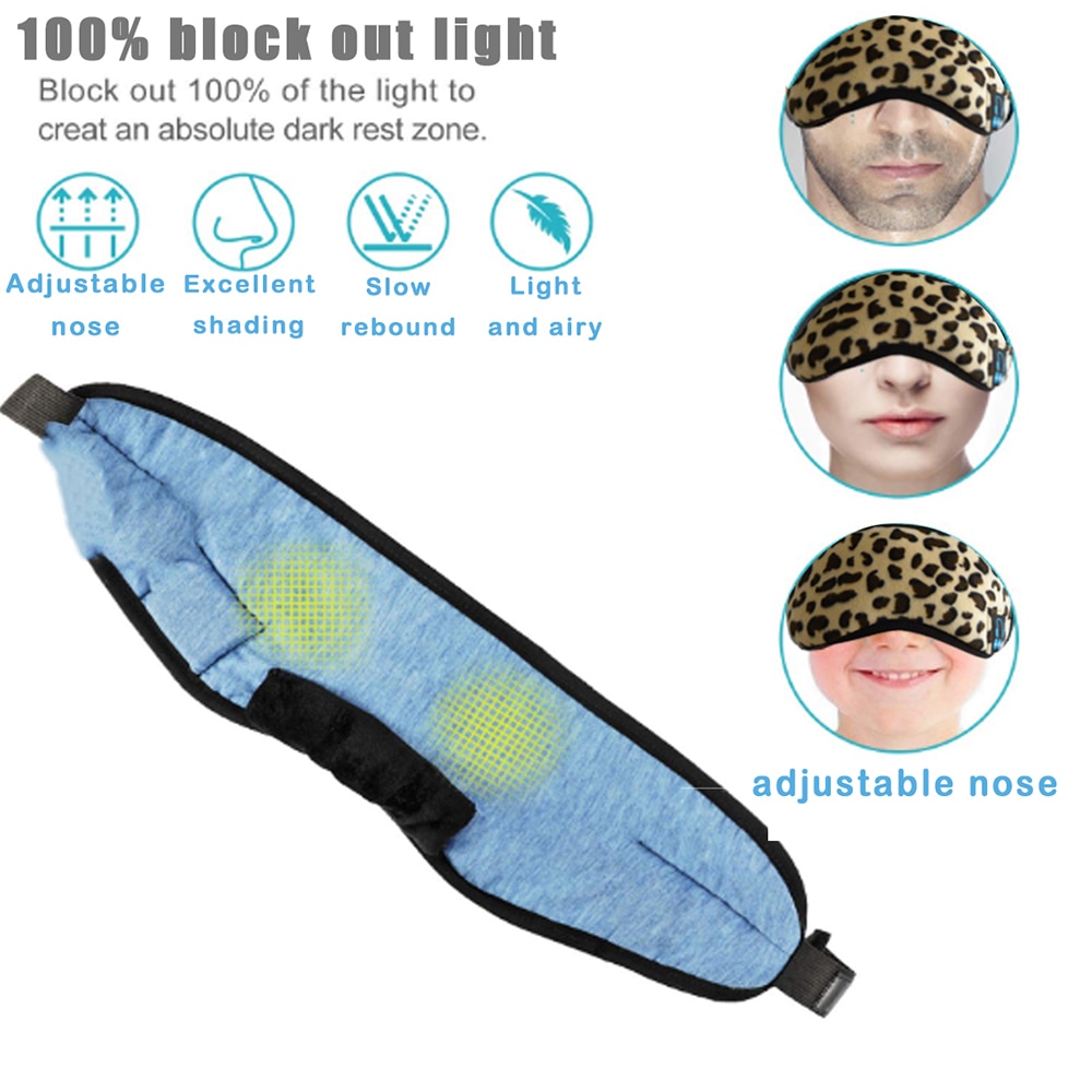 Bluetooth Sleep Music Blackout Eye Mask Blinder Earmuff Handsfree Mic Calling Headband Full Shading Hypnotic Music Eye Mask