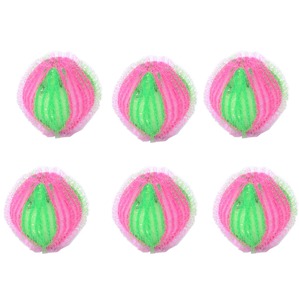 6- pack wasballen, pluisverwijderaars, wasballen, ontharingsballen, plastic wasbal om droogtijd te besparen