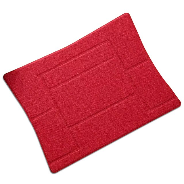 Soporte plegable y ajustable para portátil, soporte de brazo para Macbook Pro 13, Mac Book, Notebook, accesorios de soporte portátil: Rojo