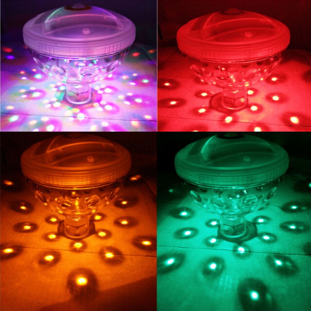 Pływające światło podwodne RGB zatapialne doprowadziło światło dyskoteka impreza pokazać basen jacuzzi spa lampa wanienka światło