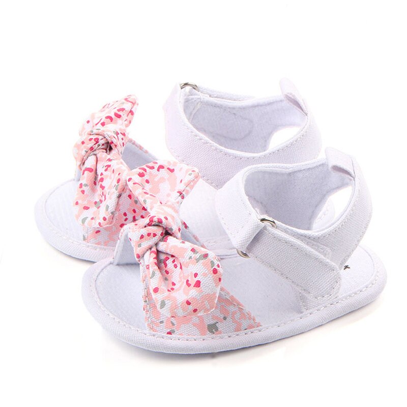 Zomerse baby peuter sandalen voor meisjes peuter schoenen eerste stappers met antislip strik klittenband katoenen schattige baby meisjes kleding