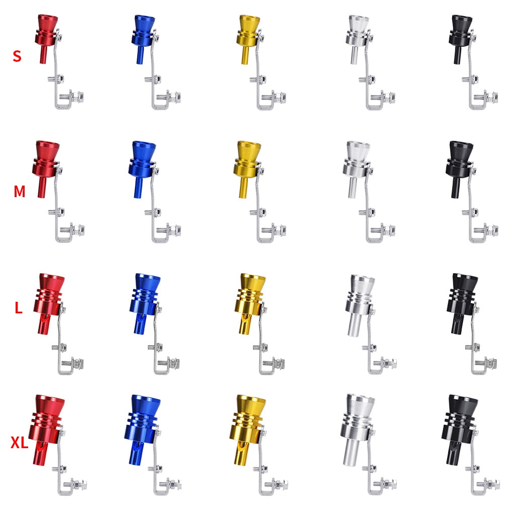 Universal simulador Whistler de la motocicleta del coche de la onda de sonido modificación imitador Turbo silbato tubo de escape de sirena