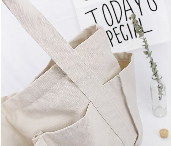 Moedertas luiertas canvas multi-pocket tas met rits student leraar stof casual tas met handvat tiener plus-size zwart