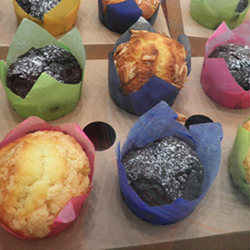50pc gazeta styl foremka do babeczek papilotki do pieczenia na wesele Caissettes tulipan Muffin babeczka kubek papierowy olejoodporny ciasto Wrapper