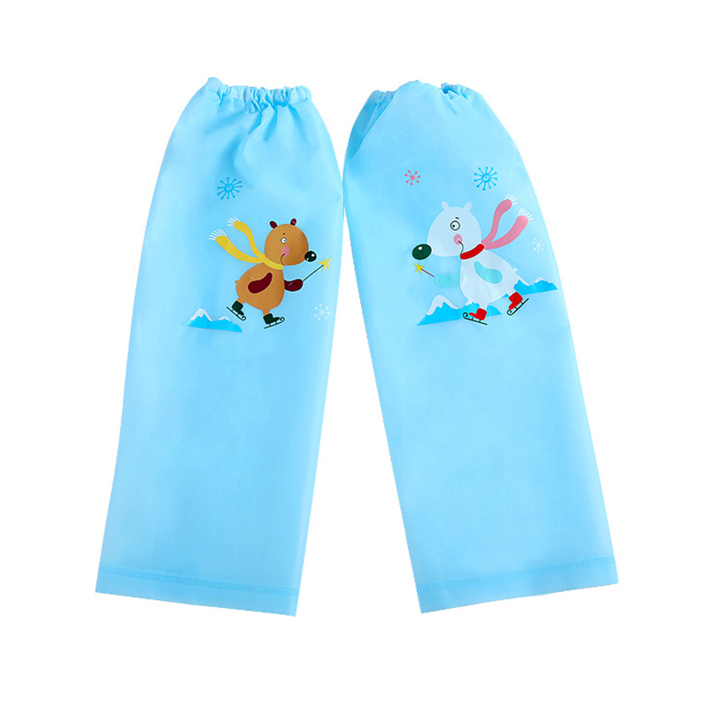 Pantalones de lluvia impermeables para niños, polainas para senderismo, ropa de lluvia Infantil, pantalones a prueba de lluvia: blue dear
