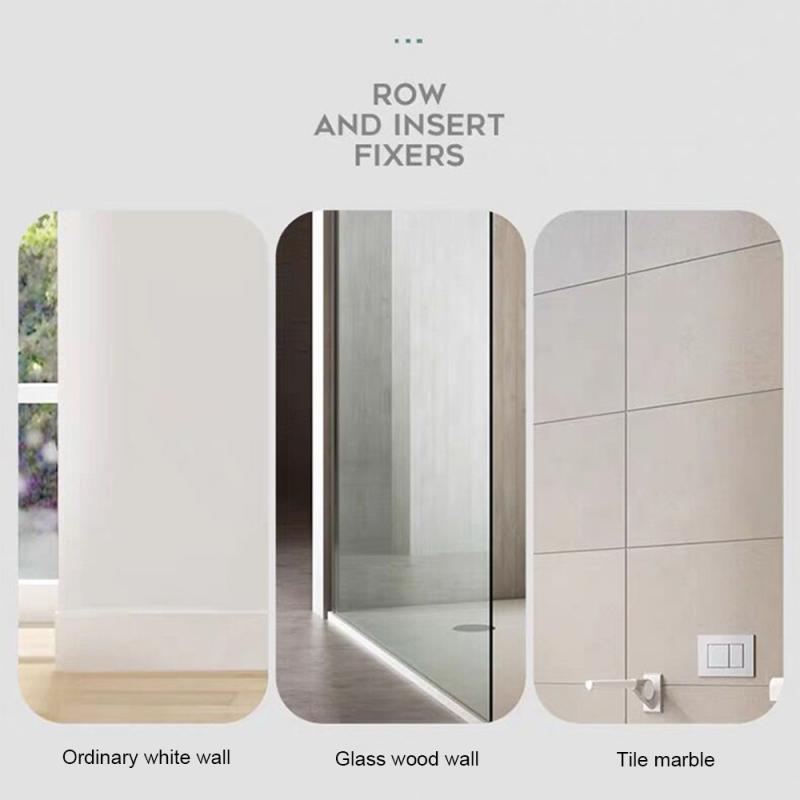 Row And Insert Holder Punch-free Wall Hanging Patch Panel Holder Wall-mounted Storage Without Traces Socket Paste Wall Sticker