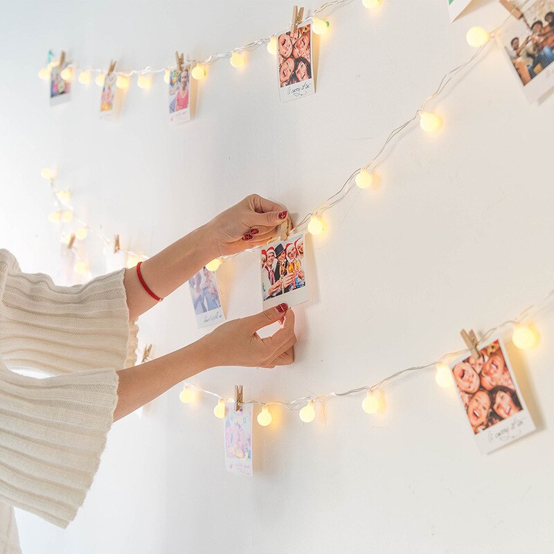 Lyskugle led string belysning usb lampe pære lys string vandtæt udendørs bryllup julefest dekoration