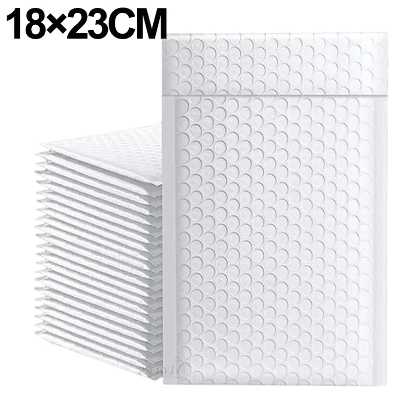 10-50 Stuks Multi-Size Witte Bubble Enveloppen Zak Dikker Waterdicht Schuim Bubble Envelop Zakken Zelfzegel Verpakking Zakken: M / Chocolade