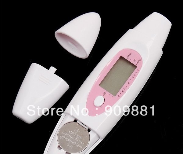 Digital LCD Facial BIA Skin Analyzer Salon Spa Home Handheld Face Water Skin Moisture Oil Softness Tester With Package