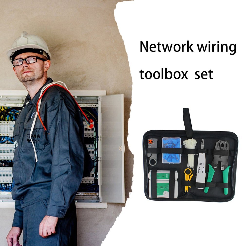 RJ45 Crimping pliers Portable LAN Network Repair Tool Kit Cable Tester AND Plier Crimp Crimper Clamp