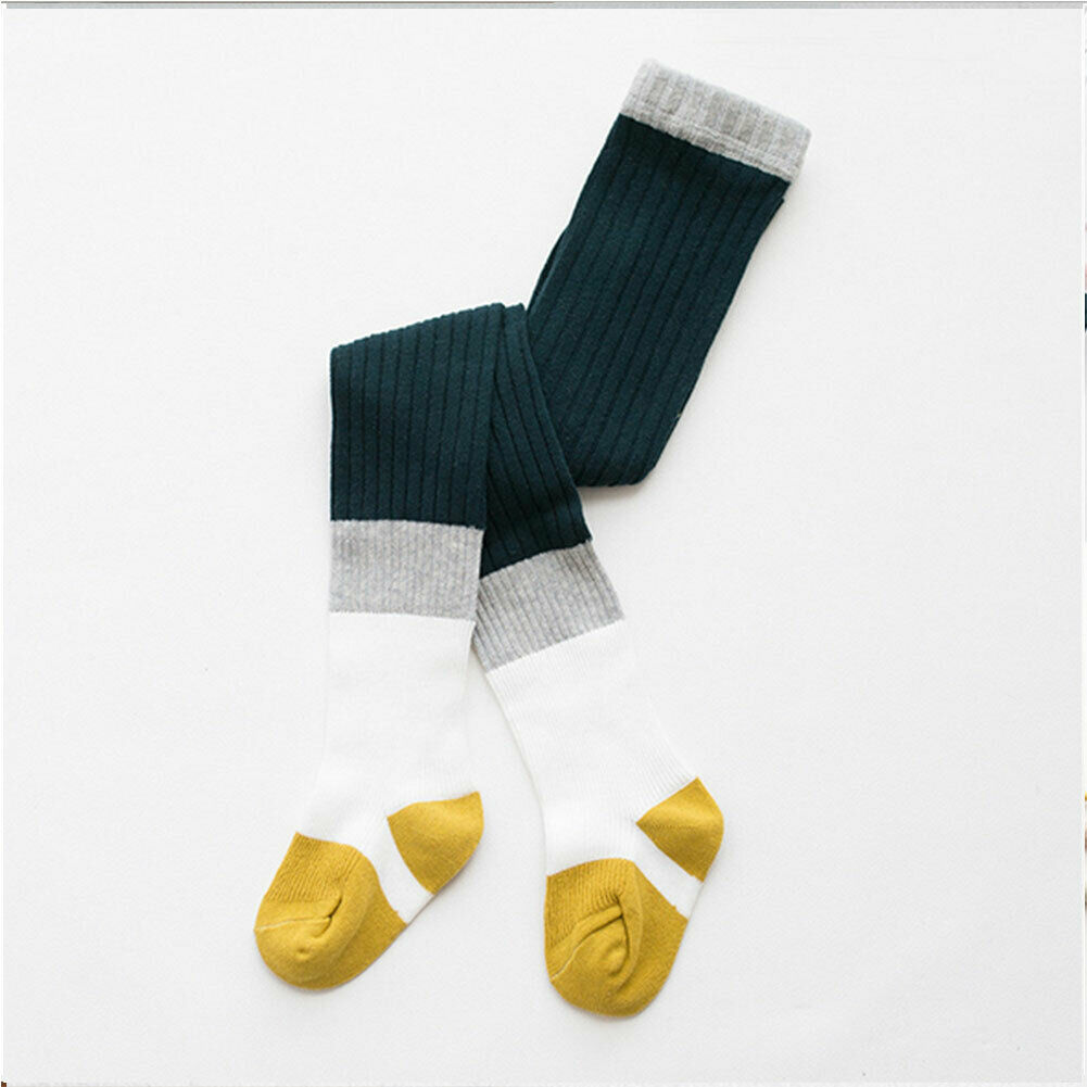 Peuter Baby Girl Kid Stijl Knie Hoge Base Kleur Gestreepte Herfst Sok: f / M