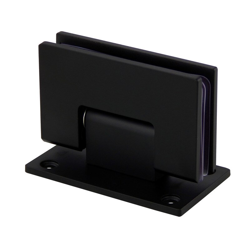 Frameless Pivot Shower Glass Doors Hinge Stainless Steel Bathroom Black Clip 90Degree Glass Door Cupboard Showcase Cabinet Clamp