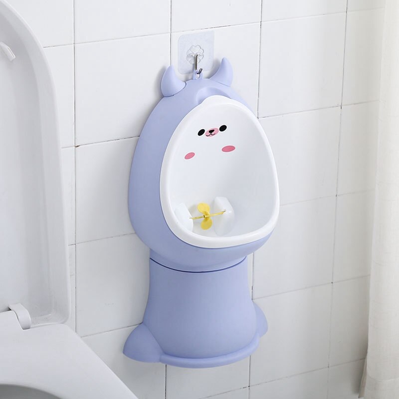 Urinal baby gutt baby spedbarn veggmontert krok potte toalett trening stativ vertikale urinaler takrenne tiss toalett: Lilla