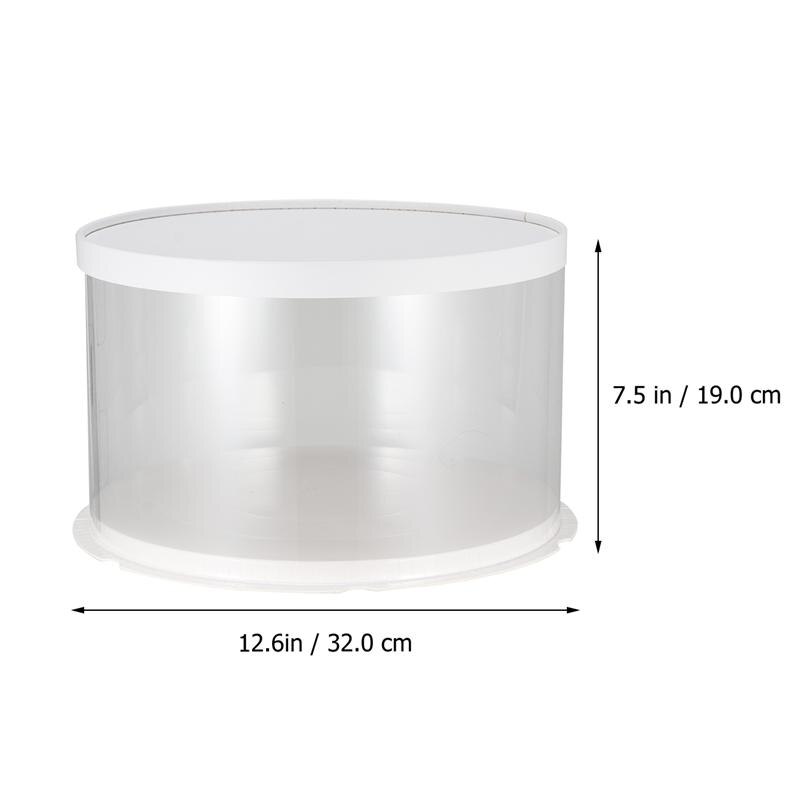 6/8/10Inch Plastic Transparante Taart Verpakking Cake Dessert Container Verjaardag Wedding Party Box Levert: 10inch Single layer