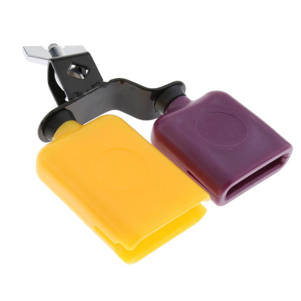 Plastic Material Multicolor Cowbell Drum Set Kit Musical Percussion Accessory