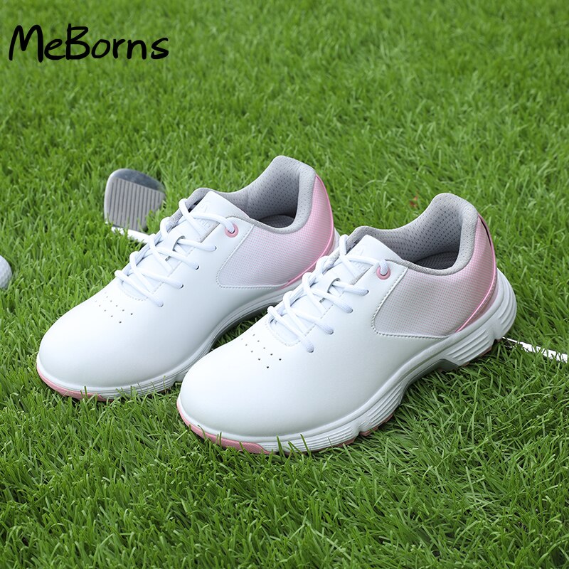 Waterproof Golf Shoes Women Outdoor Spikes Golf Sneakers Ladies Big Size 35-41 Sport Golfing Shoes Women Athletic Sneakes