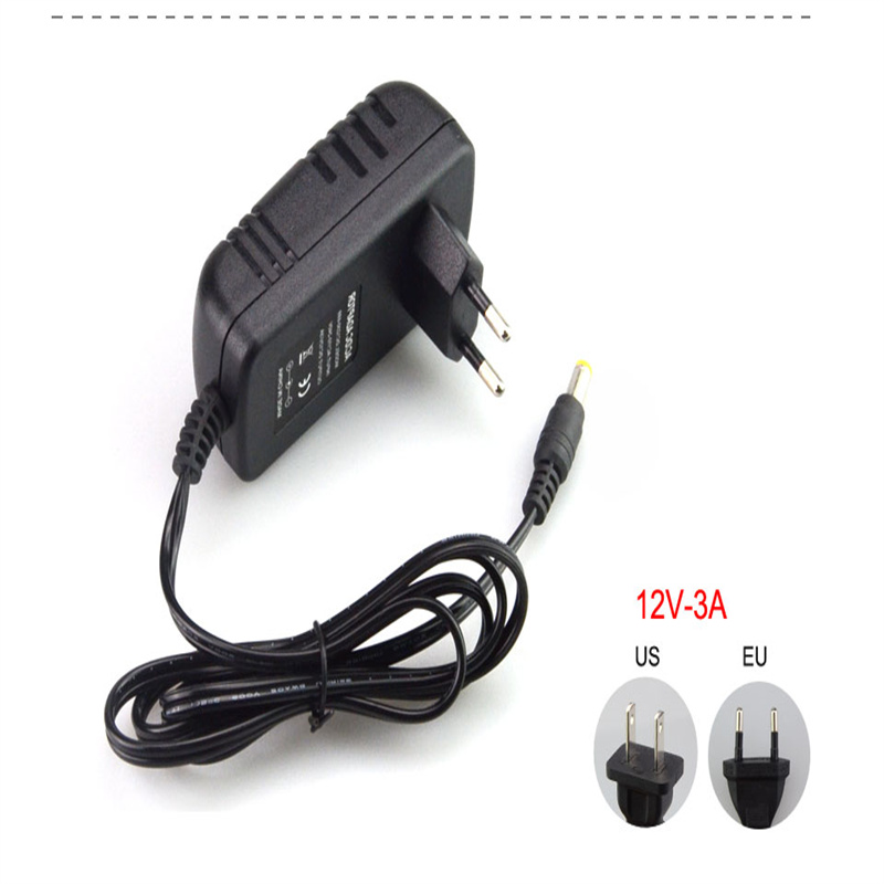 DC 12 V 1A 2A 3A Voeding AC100-240V Converter Adapter DC12V EU/US Plug 5.5mm x 2.1-2.5mm Verlichting Transformator Driver