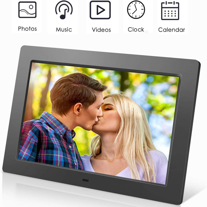 10-Zoll-Digitalfotorahmen mit 1280 x 800 IPS-Bildschirm, digitaler Bilderrahmen mit 1080P-Videomusik-Diashow, volle Funktion