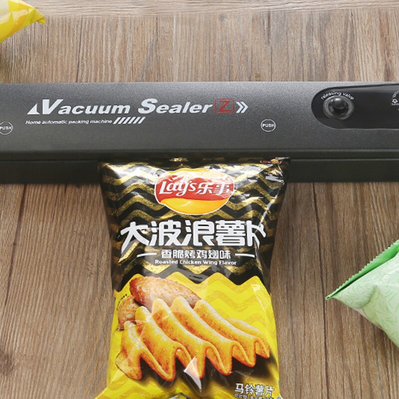 Machine à sceller les aliments sous vide automatique, appareil d'emballage sous-vide domestique et Commercial, ue/royaume-uni, 10 pièces